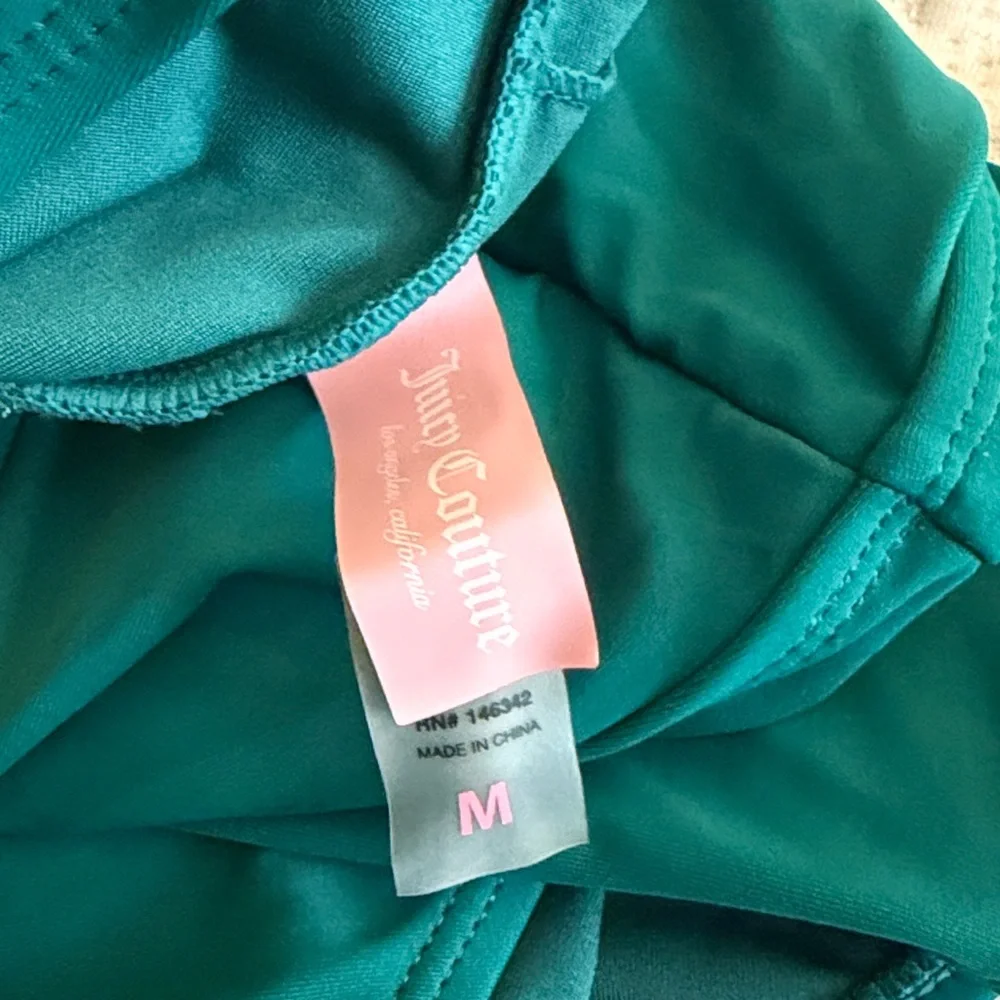 Juicy Couture Green One-Piece Swimsuit with Yellow Straps